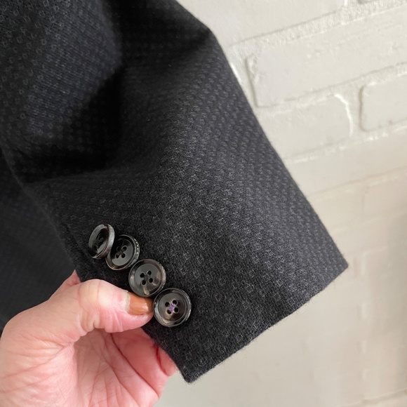 Ted Baker Men’s Blazer Endurance Terrance SPJ Wool Cashmere Tweed Black 46R - Picture 10 of 12